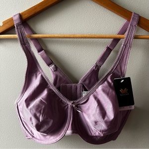 NWT Wacoal Basic Beauty Full Figure Seamless Underwire Bra - 36D Lilac 855912